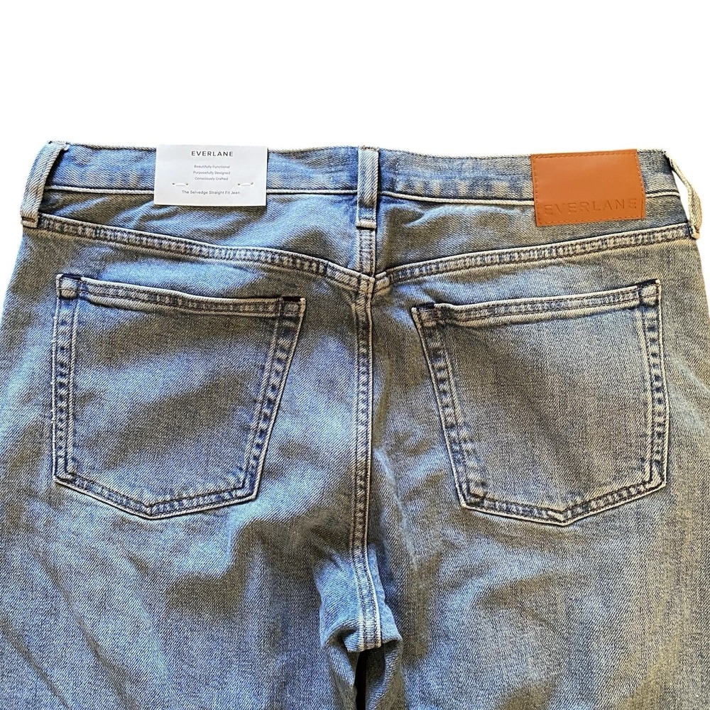 Everlane NWT The Selvedge Straight Fit Jean Longbay Men's Size 31x32 - Picture 9 of 11